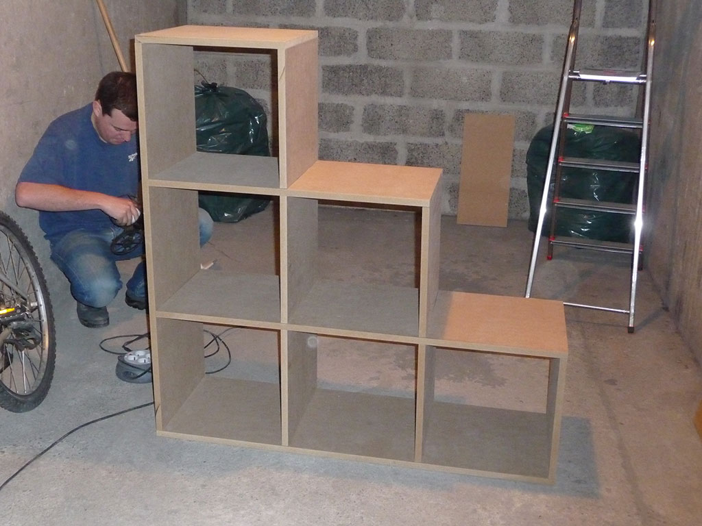 Construction d'un meuble en medium